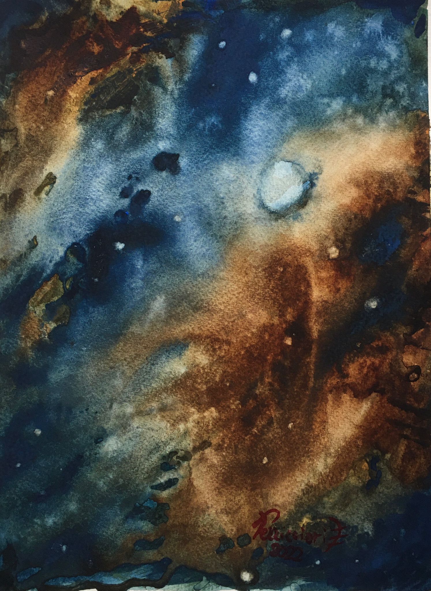 Nebulosa 24x32 - Anno 2022 - Carta Canson